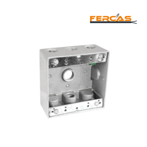 CAJA CUADRADA CONDUIT ALUMINIO x 5 SAL