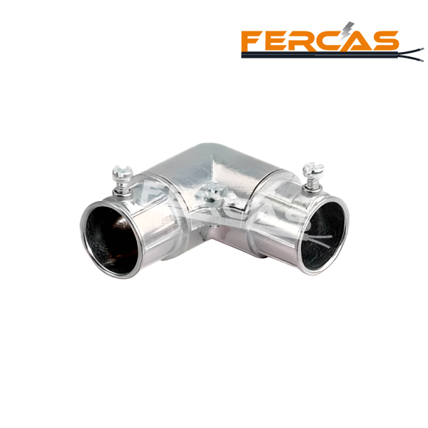 Codo de tracción 3/4" X 90° ZAMAC con tapa EMT